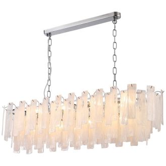 Подвесная люстра Stilfort Glowice 2157/09/12PL, 12×E14 по 40 Вт, хром/белый