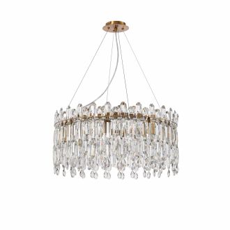 Подвесная люстра Stilfort Legacy 2158/05/08P, 8×E14 по 40 Вт, бронзовый/прозрачный