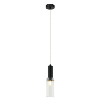 Подвесной светильник Stilfort Wunder 2160/02/01P, E14, 40 Вт, черный/прозрачный