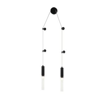 Бра Stilfort Satori 2161/02/02WP, 2×E14 по 40 Вт, черный/прозрачный