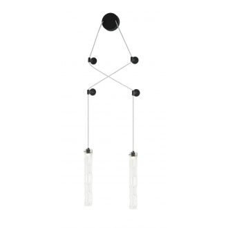 Бра Stilfort Satori 2161/02/02WP, 2×E14 по 40 Вт, черный/прозрачный
