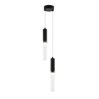 Бра Stilfort Satori 2161/02/02WP, 2×E14 по 40 Вт, черный/прозрачный