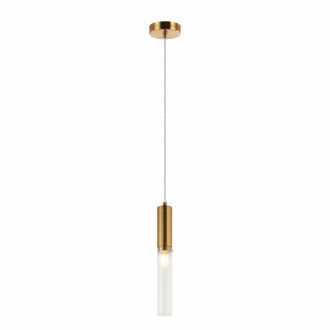 Подвесной светильник Stilfort Satori 2161/05/01P, E14, 40 Вт, бронзовый/прозрачный