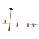 Люстра на штанге Stilfort Ausver 2162/05/05P, 5×GU10 по 5 Вт, черный/бронзовый Люстра на штанге Stilfort Ausver 2162/05/05P, 5×GU10 по 5 Вт, черный/бронзовый