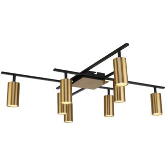 Накладная люстра Stilfort Ausver 2162/05/08C, 8×GU10 по 5 Вт, черный/бронзовый