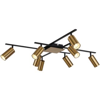 Накладная люстра Stilfort Ausver 2162/05/08C, 8×GU10 по 5 Вт, черный/бронзовый