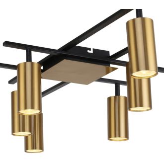 Накладная люстра Stilfort Ausver 2162/05/08C, 8×GU10 по 5 Вт, черный/бронзовый