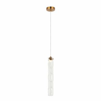 Подвесной светильник Stilfort Still 2163/05/01P, LED 6 Вт, бронзовый/прозрачный