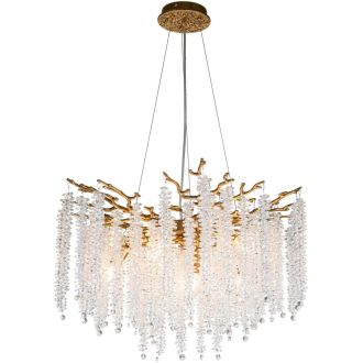 Подвесная люстра Stilfort Eiva 2167/05/08P, 8×E14 по 40 Вт, бронзовый/прозрачный
