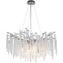 Подвесная люстра Stilfort Eiva 2167/09/10P, 10×E14 по 40 Вт, хром/прозрачный