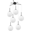 Каскадная люстра Stilfort Antell 2168/02/06P, 6×E27 по 40 Вт, черный/белый