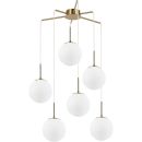 Каскадная люстра Stilfort Antell 2168/05/06P, 6×E27 по 40 Вт, бронзовый/белый
