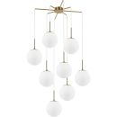 Каскадная люстра Stilfort Antell 2168/05/08P, 8×E27 по 40 Вт, бронзовый/белый
