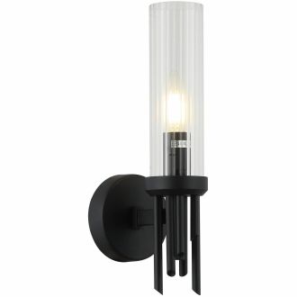Бра Stilfort Graff 2170/02/01W, E14, 40 Вт, черный/прозрачный