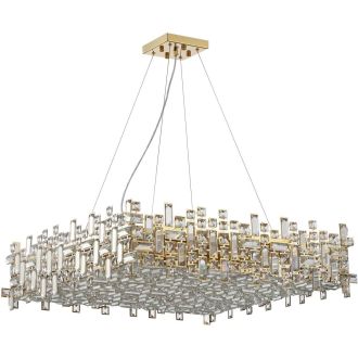 Подвесная люстра Stilfort Tetrix 2171/03/16P, 16×E14 по 40 Вт, золотой/прозрачный