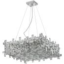 Подвесная люстра Stilfort Tetrix 2171/09/10P, 10×E14 по 40 Вт, хром/прозрачный Подвесная люстра Stilfort Tetrix 2171/09/10P, 10×E14 по 40 Вт, хром/прозрачный