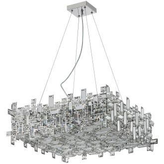 Подвесная люстра Stilfort Tetrix 2171/09/10P, 10×E14 по 40 Вт, хром/прозрачный