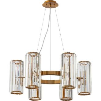 Подвесная люстра Stilfort Twin 2175/05/12P, 12×G9 по 7 Вт, бронзовый/прозрачный