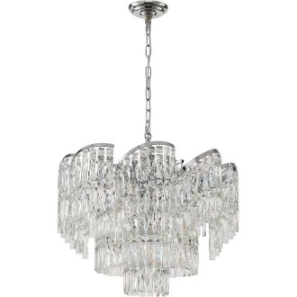 Подвесная люстра Stilfort Sapparo 2176/09/12P, 12×E14 по 40 Вт, хром/прозрачный