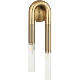 Бра Stilfort Fortuna 2185/05/02W, 2×E14 по 40 Вт, бронзовый/прозрачный