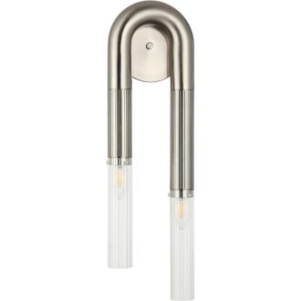 Бра Stilfort Fortuna 2185/11/02W, 2×E14 по 40 Вт, никель/прозрачный
