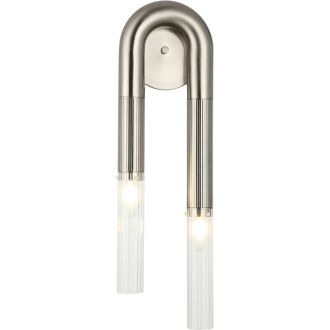 Бра Stilfort Fortuna 2185/11/02W, 2×E14 по 40 Вт, никель/прозрачный