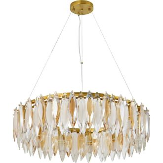 Подвесная люстра Stilfort New Ton 2186/05/12P, 12×E14 по 40 Вт, бронзовый/прозрачный