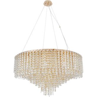 Подвесная люстра Stilfort Rain of Crystal 2187/03/16P, 16×E14 по 40 Вт, золотой/прозрачный