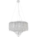 Подвесная люстра Stilfort Rain of Crystal 2187/09/12P, 12×E14 по 40 Вт, хром/прозрачный