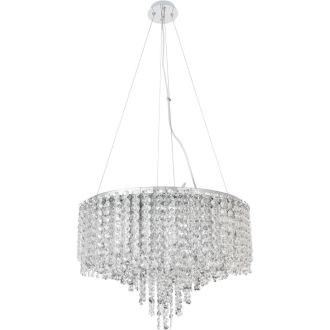 Подвесная люстра Stilfort Rain of Crystal 2187/09/12P, 12×E14 по 40 Вт, хром/прозрачный