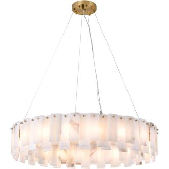 Подвесная люстра Stilfort Spanish Stone 2197/05/18P, G9, бронзовый/белый
