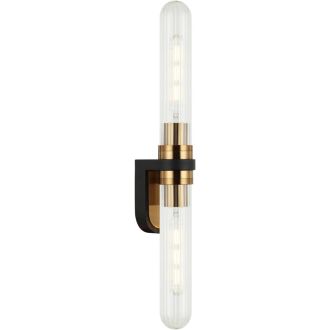 Бра Stilfort Sevage 2200/00/02W, 2×E27 по 10 Вт, черный/прозрачный