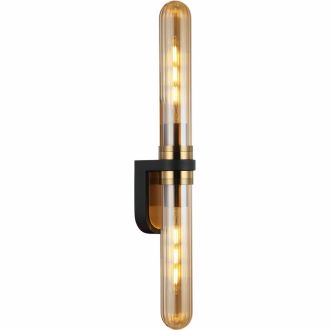 Бра Stilfort Sevage 2200/05/02W, 2×E27 по 10 Вт, черный/оранжевый