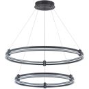 Каскадная люстра Stilfort Tooring 4006/02/02P, LED 60 Вт, черный/белый