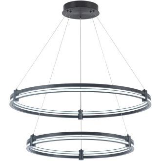 Каскадная люстра Stilfort Tooring 4006/02/02P, LED 60 Вт, черный/белый