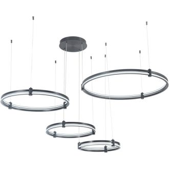 Подвесной светильник Stilfort Tooring 4006/02/04PL, LED 120 Вт, черный/белый