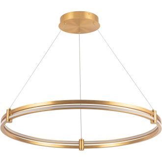 Подвесной светильник Stilfort Tooring 4006/05/01PL, LED 60 Вт, латунный/белый