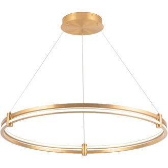Подвесной светильник Stilfort Tooring 4006/05/01PL, LED 60 Вт, латунный/белый