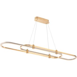 Подвесной светильник Stilfort Tooring 4006/05/02PL, LED 65 Вт, латунный/белый