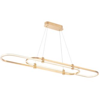 Подвесной светильник Stilfort Tooring 4006/05/02PL, LED 65 Вт, латунный/белый