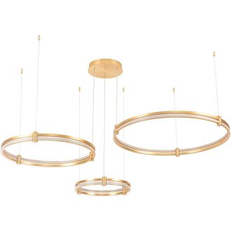 Подвесной светильник Stilfort Tooring 4006/05/03PL, LED 110 Вт, латунный/белый
