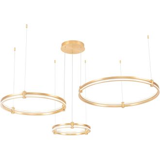 Подвесной светильник Stilfort Tooring 4006/05/03PL, LED 110 Вт, латунный/белый