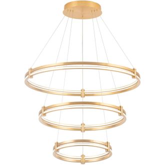 Каскадная люстра Stilfort Tooring 4006/05/03P, LED 110 Вт, латунный/белый