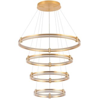 Каскадная люстра Stilfort Tooring 4006/05/04P, LED 120 Вт, латунный/белый