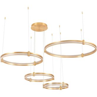 Подвесной светильник Stilfort Tooring 4006/05/04PL, LED 120 Вт, латунный/белый