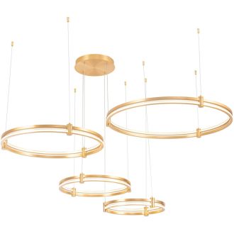 Подвесной светильник Stilfort Tooring 4006/05/04PL, LED 120 Вт, латунный/белый