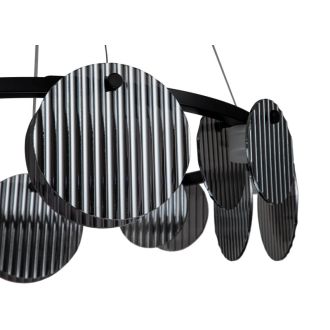 Подвесная люстра Stilfort Relux 4008/02/08P, LED 40 Вт, черный/серый
