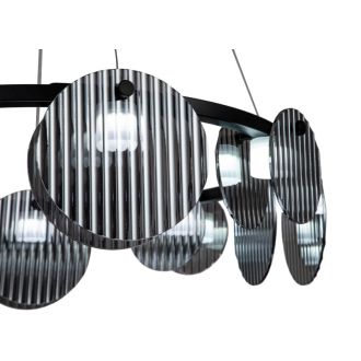 Подвесная люстра Stilfort Relux 4008/02/08P, LED 40 Вт, черный/серый