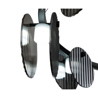 Подвесная люстра Stilfort Relux 4008/02/10P, LED 50 Вт, черный/серый