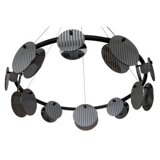 Подвесная люстра Stilfort Relux 4008/02/10P, LED 50 Вт, черный/серый